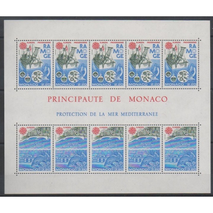 Acheter ce bloc-feuillet de Monaco de l'année 1986 (No BF34).