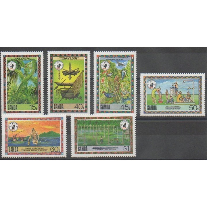Buy this set of stamps of Samoa of the year 1988 (Nb 672/677).
