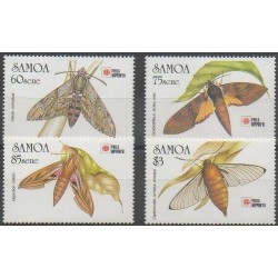 Samoa - 1991 - No 730/733 - Insectes - Philatélie