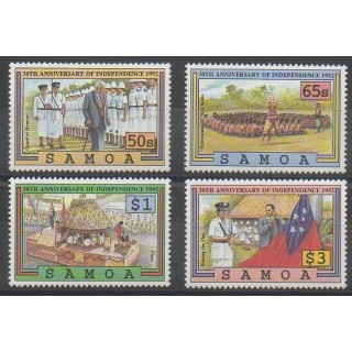 Acheter cette série de timbres de Samoa de l'année 1992 (No 738/741).