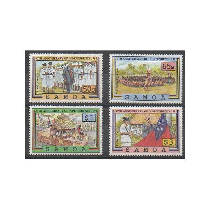 Acheter cette série de timbres de Samoa de l'année 1992 (No 738/741).