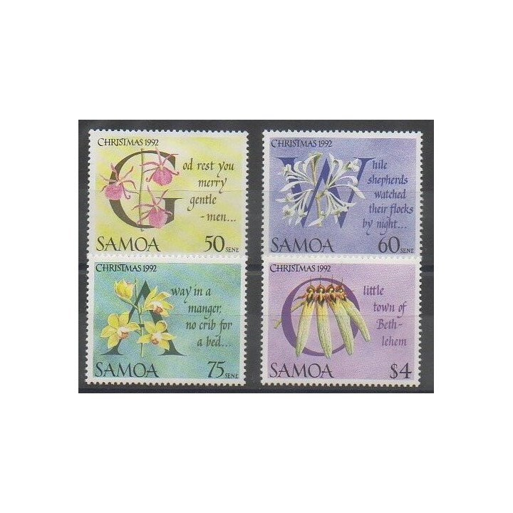 Acheter cette série de timbres de Samoa de l'année 1992 (No 751/754).