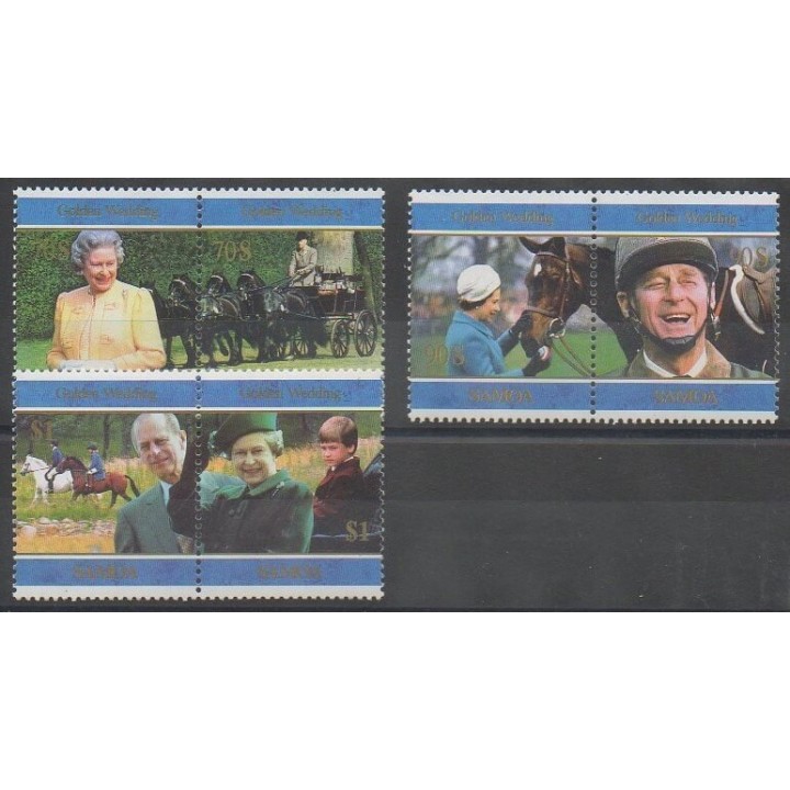 Acheter cette série de timbres de Samoa de l'année 1997 (No 852/857).