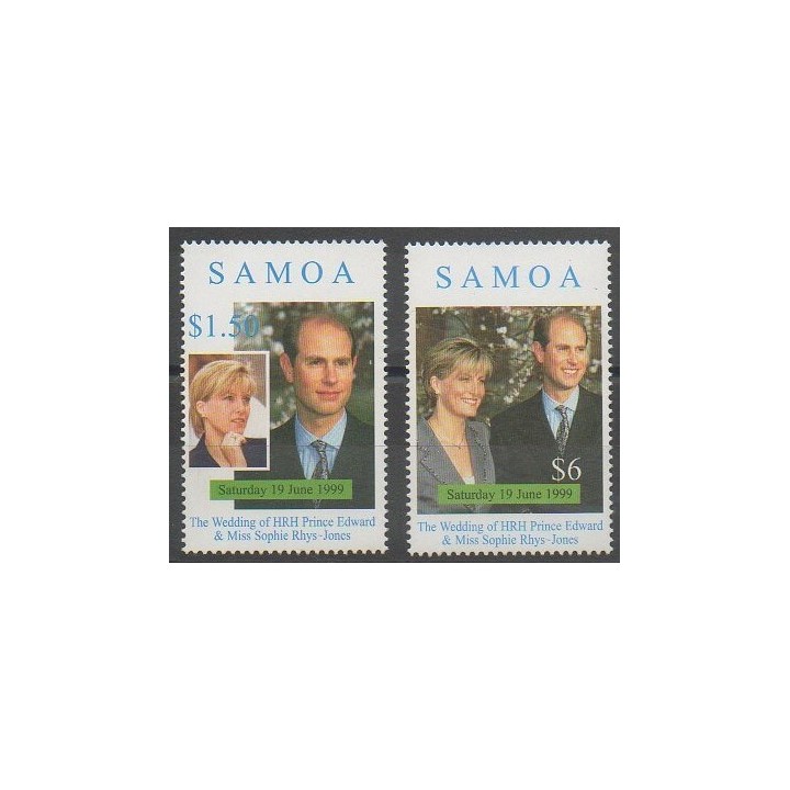 Acheter cette série de timbres de Samoa de l'année 1999 (No 884/885).