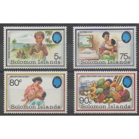 Salomon (Iles) - 1991 - No 718/721 - Santé ou Croix-Rouge