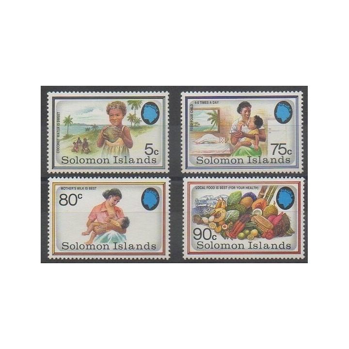Acheter cette série de timbres des îles Salomon de l'année 1991 (No 718/721).