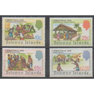 Buy this set of stamps of Solomon Islands of the year 1991 (Nb 726/729).