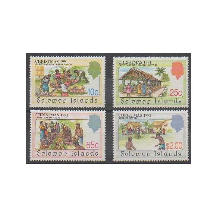 Buy this set of stamps of Solomon Islands of the year 1991 (Nb 726/729).