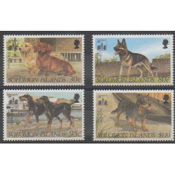 Solomon (Islands) - 1994 - Nb 804/807 - Dogs
