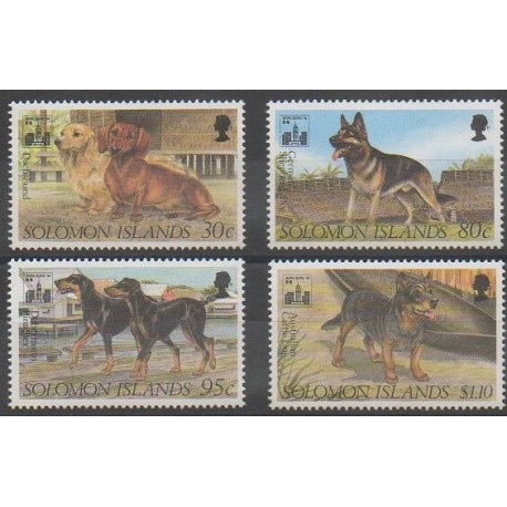 Solomon (Islands) - 1994 - Nb 804/807 - Dogs