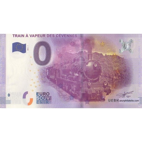 Billet souvenir - Train à vapeur des Cévennes - 2016-1