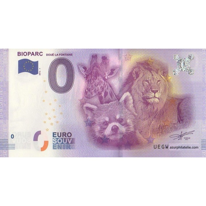 Billet souvenir - Bioparc - 2016