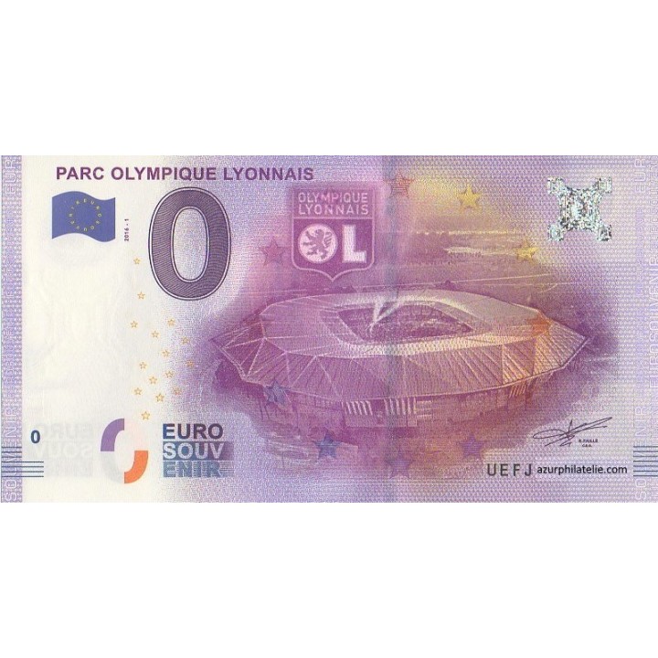 Billet souvenir - Parc olympique lyonnais - 2016