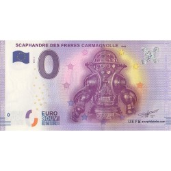 Euro banknote memory - 75 - Scaphandre des frères Carmagnolle - 2016