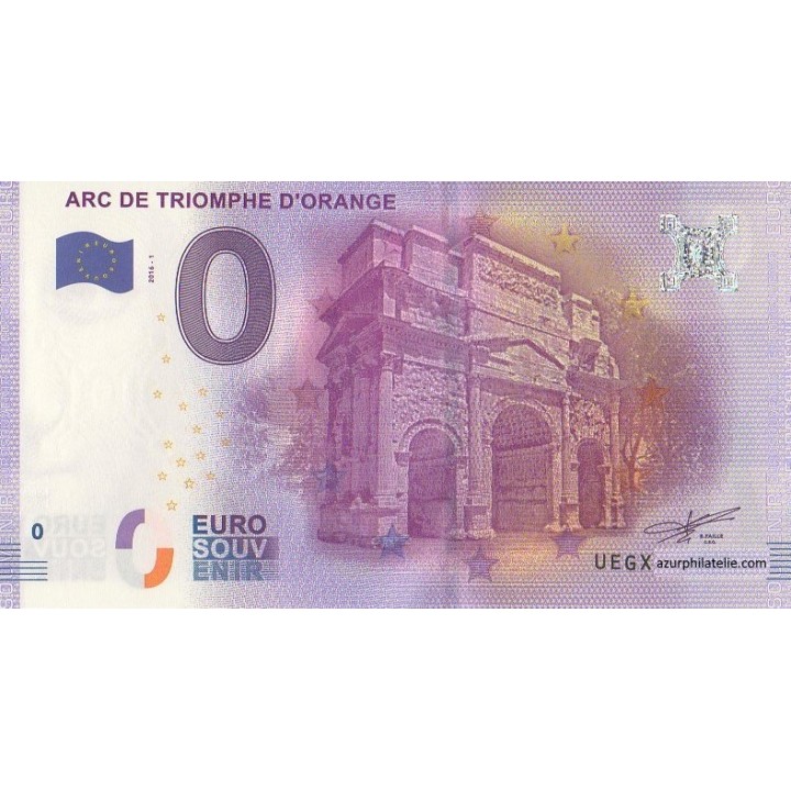 Billet souvenir - Arc de triomphe d'Orange - 2016