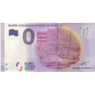 Billet souvenir - Musée océanographique de Monaco - Navire seconde princesse Alice - 2016