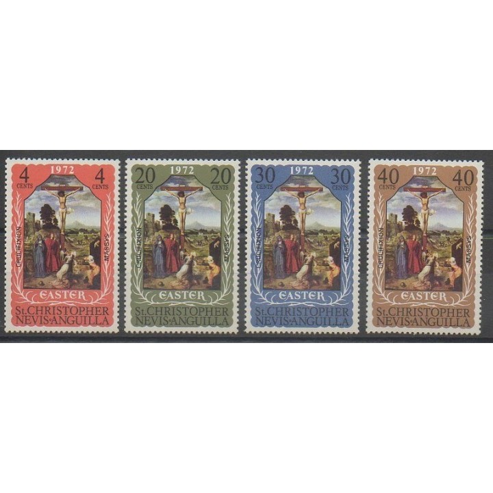Acheter cette série de timbres de Saint-Christophe de l'année 1972 (No 262/265).