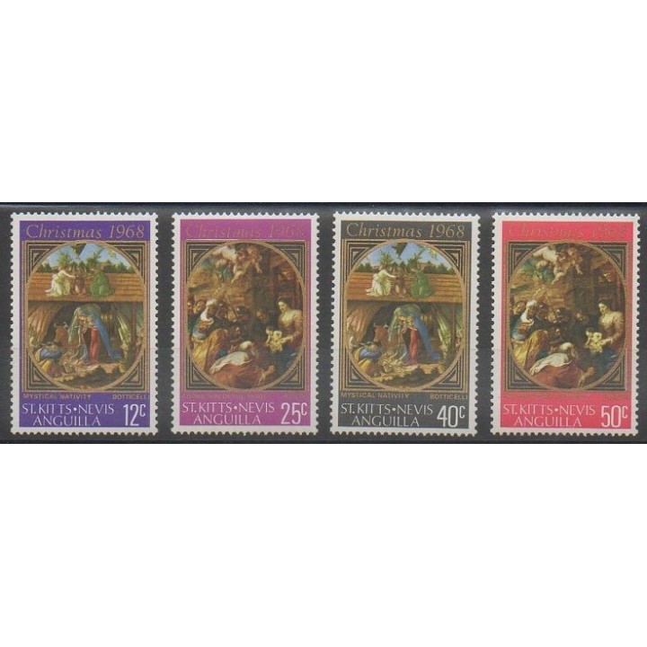 Acheter cette série de timbres de Saint-Christophe de l'année 1968 (No 205/208).