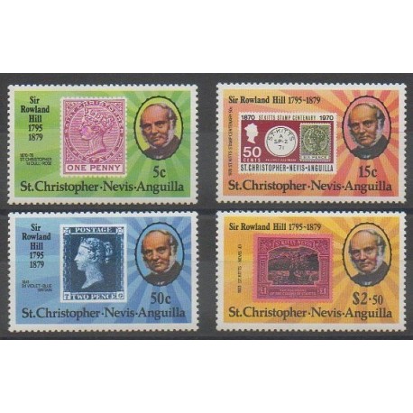 Saint-Christophe - 1979 - No 408/411 - Timbres sur timbres