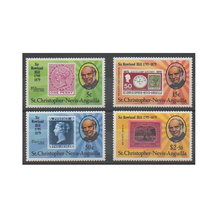 Buy this set of stamps of Saint-Christophe of the year 1979 (Nb 408/411).