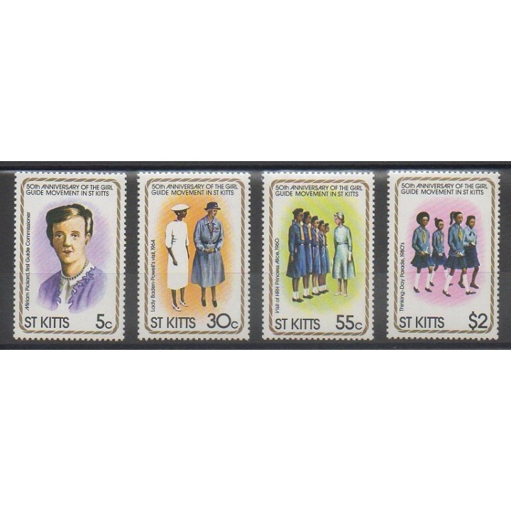 Acheter cette série de timbres de Saint-Christophe de l'année 1981 (No 482/485).