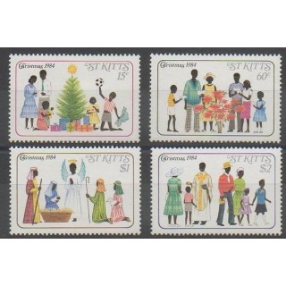 Acheter cette série de timbres de Saint-Christophe de l'année 1984 (No 580/583).