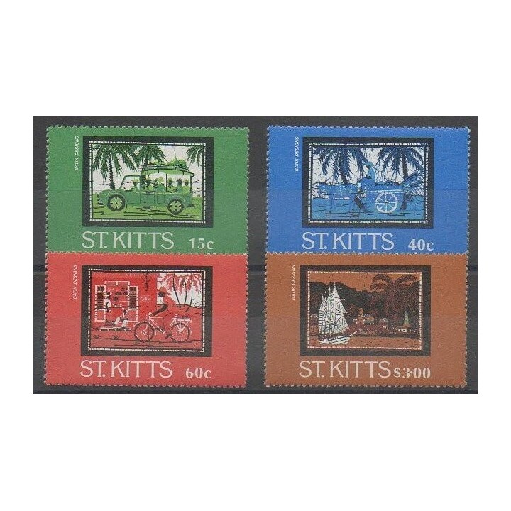 Buy this set of stamps of Saint-Christophe of the year 1985 (Nb 584/587).