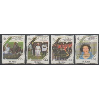 Buy this set of stamps of Saint-Christophe of the year 1986 (Nb 609/612).