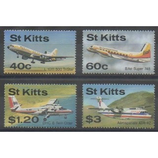 Acheter cette série de timbres de Saint-Christophe de l'année 1987 (No 637/640).