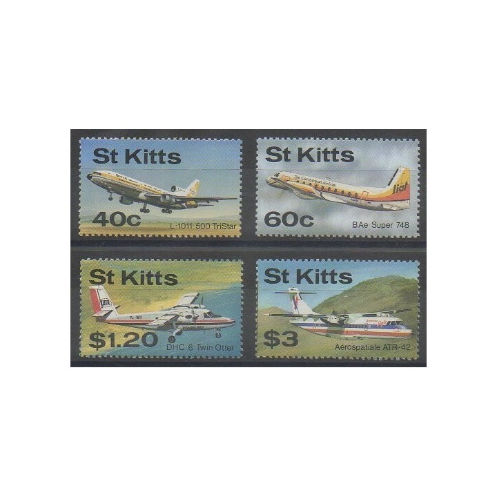 Acheter cette série de timbres de Saint-Christophe de l'année 1987 (No 637/640).