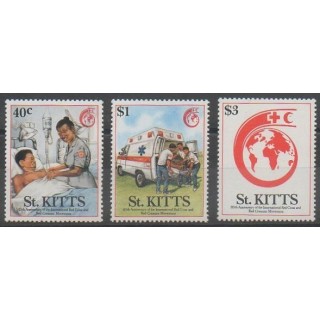 Acheter cette série de timbres de Saint-Christophe de l'année 1989 (No 679/681).