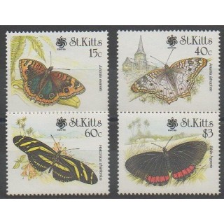 Buy this set of stamps of Saint-Christophe of the year 1990 (Nb 700/703).