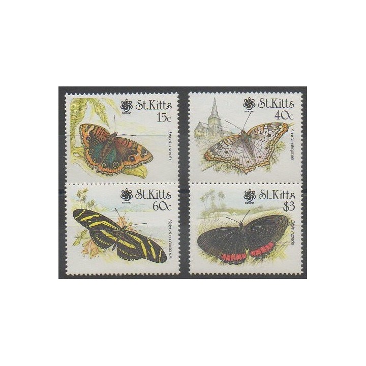 Acheter cette série de timbres de Saint-Christophe de l'année 1990 (No 700/703).