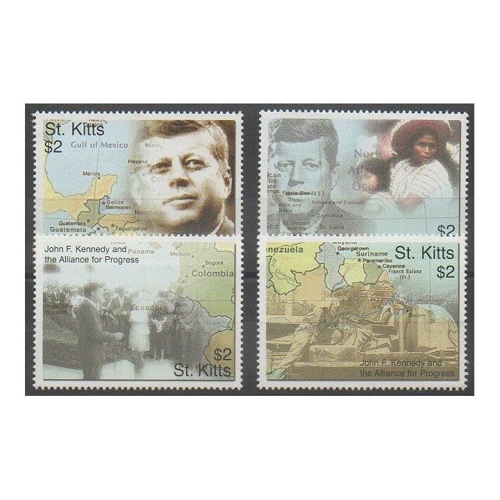 Buy this set of stamps of Saint-Christophe of the year 2006 (Nb 1279A/1279D).
