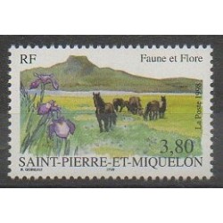 Saint-Pierre et Miquelon - 1998 - No 671 - Chevaux