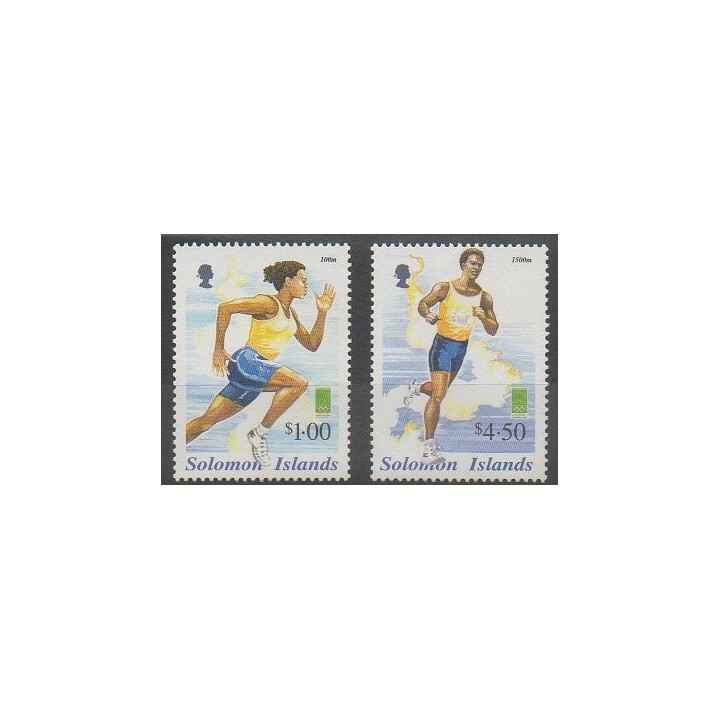 Acheter cette série de timbres des îles Salomon de l'année 2000 (No 957G/957H).