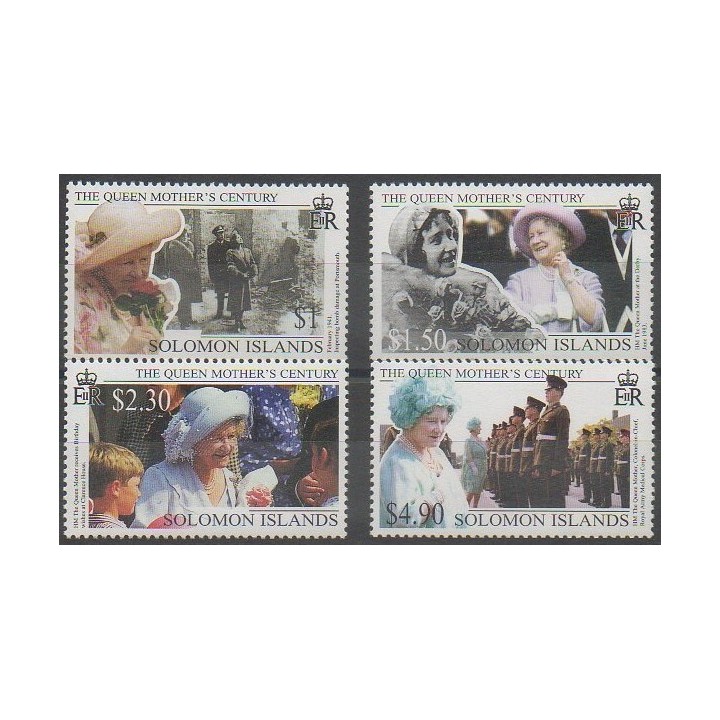 Acheter cette série de timbres des îles Salomon de l'année 1999 (No 938/941).