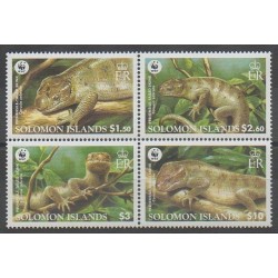Solomon (Islands) - 2005 - Nb 1164/1167 - Reptils - Endangered species - WWF
