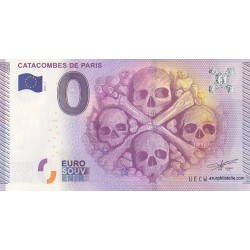 Euro banknote memory -Billet souvenir - 75 - Catacombes de Paris - 2015