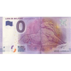 Billet souvenir - Lion de Belfort - Auguste Bartholdi - 2016