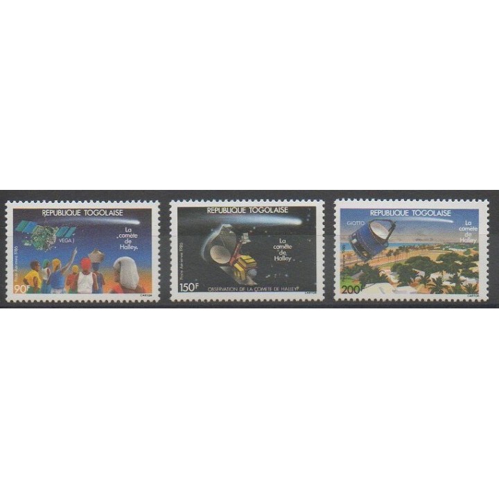 Acheter ces timbres du Togo de l'année 1986 (No PA589/PA591).