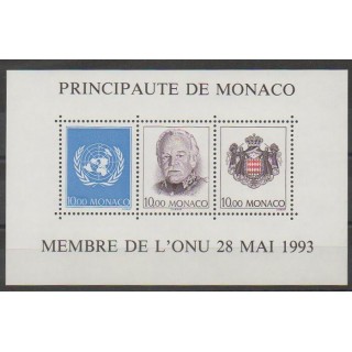 Buy this souvenir sheet  of Monaco of the year 1993 (Nb BF62).