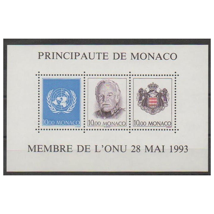 Acheter ce bloc-feuillet de Monaco de l'année 1993 (No BF62).