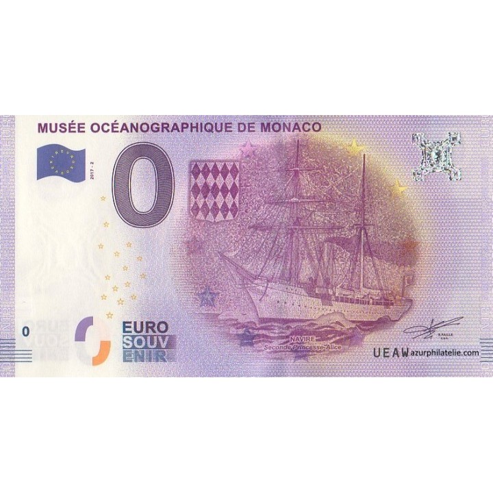 Billet souvenir touristique - 2017-2 -Monaco