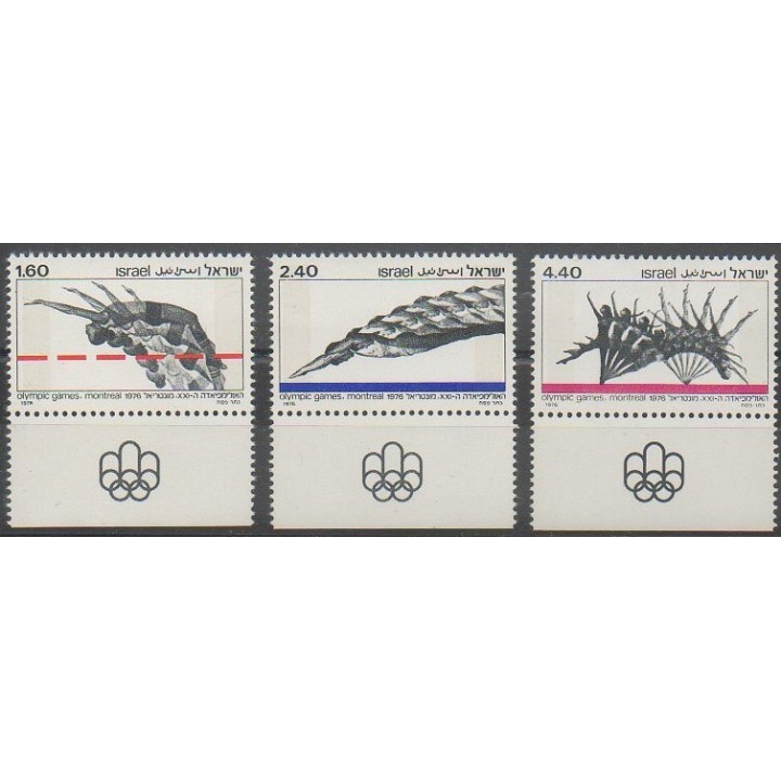 Acheter cette série de timbres d'Israël de l'année 1976 (No 611/613).