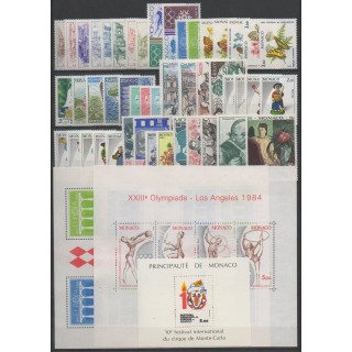Buy the stamps and the 3 souvenir sheets of Monaco of the year 1984 (Nb 1404/1455 - BF27/BF29).