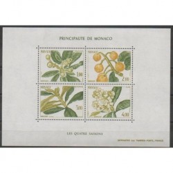 Monaco - Blocks and sheets - 1985 - Nb BF31 - Flowers - Fruits or vegetables