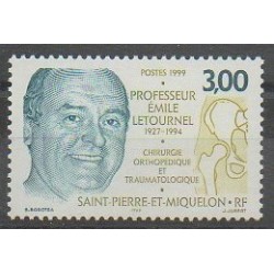 Saint-Pierre et Miquelon - 1999 - No 686 - Santé ou Croix-Rouge