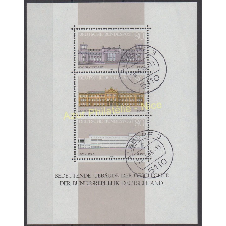 Timbres - Thème monuments - Allemagne occidentale (RFA) - 1986 - No BF 19