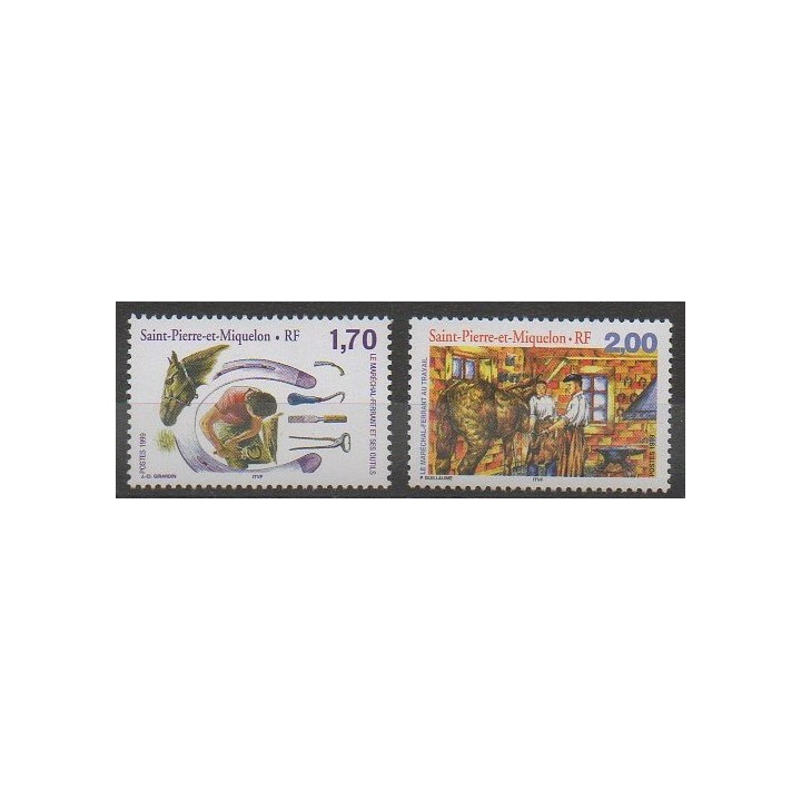Acheter cette série de timbres de Saint-Pierre et Miquelon de l'année 1999 (No 689/690).